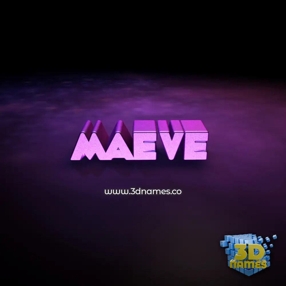 maeve in Big Purple style - 3D name wallpaper