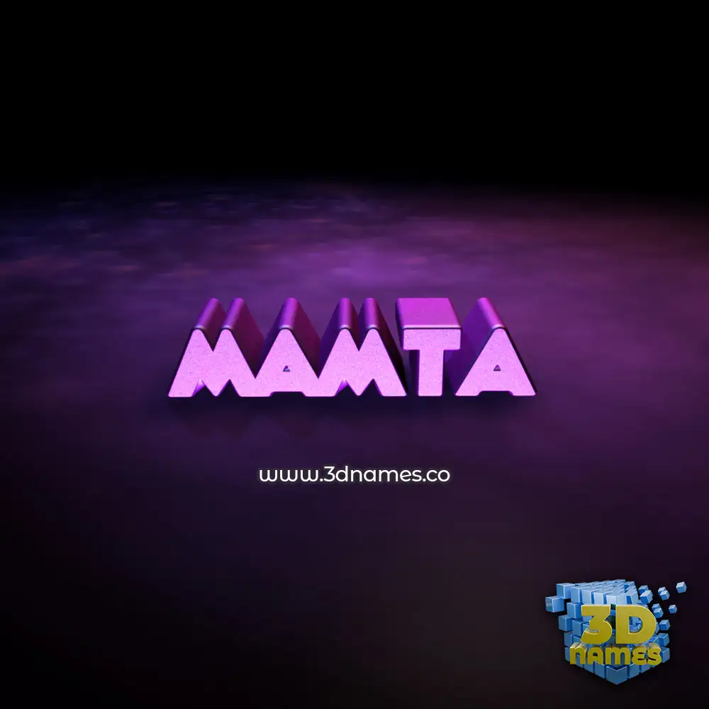 mamta in Big Purple style - 3D name wallpaper