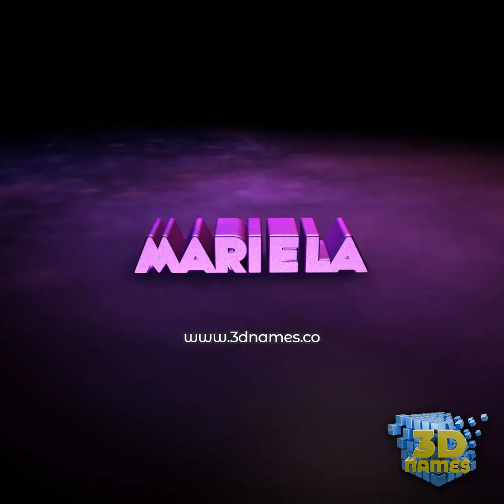 mariela in Big Purple style - 3D name wallpaper