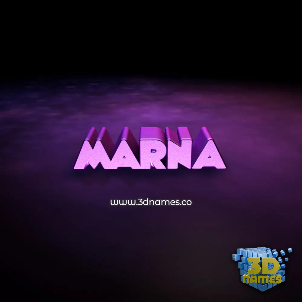 marna in Big Purple style - 3D name wallpaper