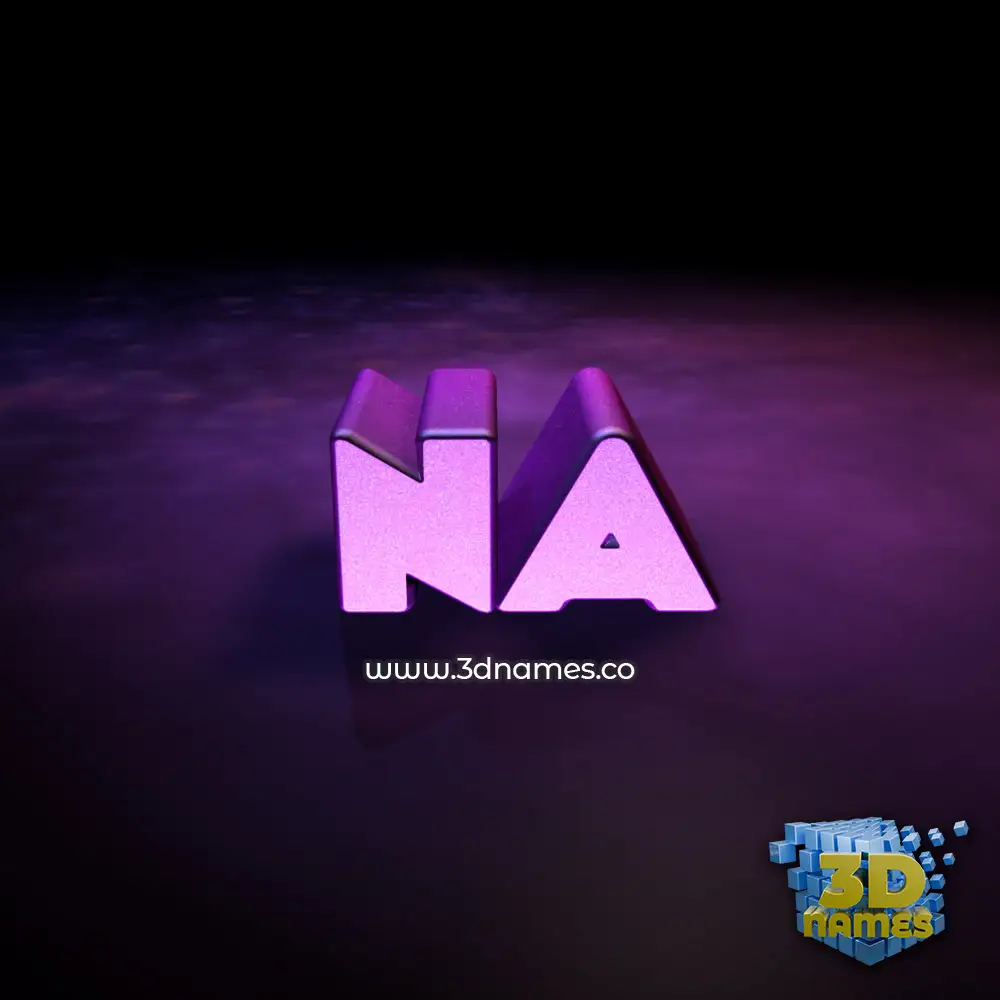 na in Big Purple style - 3D name wallpaper