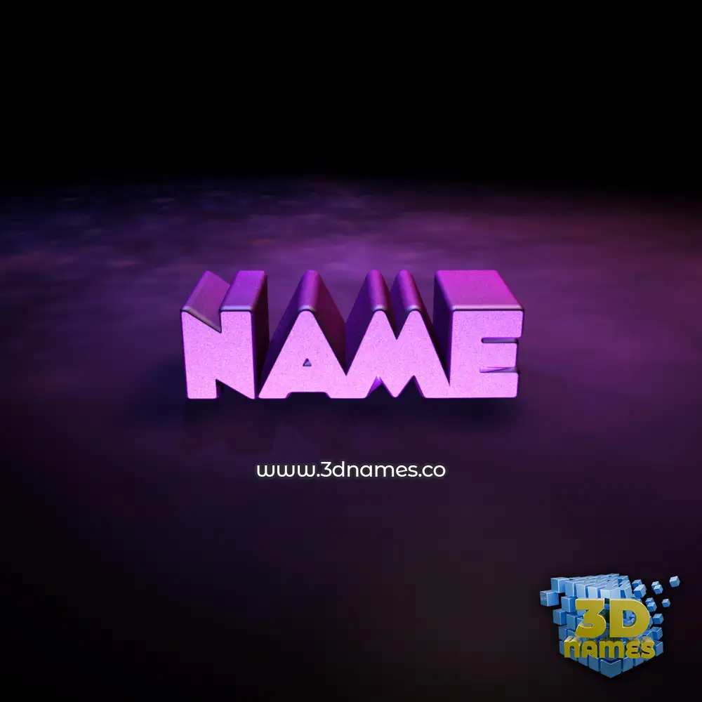 name in Big Purple style - 3D name wallpaper