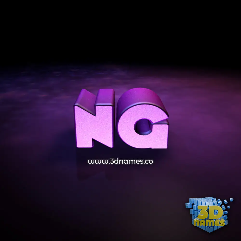 ng in Big Purple style - 3D name wallpaper