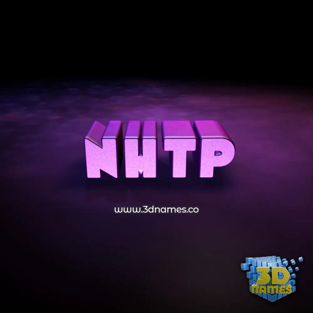 nhtp in Big Purple style - 3D name wallpaper