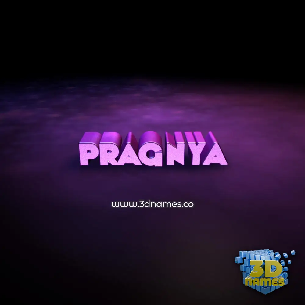 pragnya in Big Purple style - 3D name wallpaper