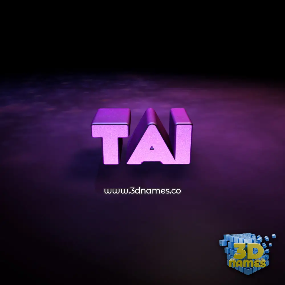 tai in Big Purple style - 3D name wallpaper