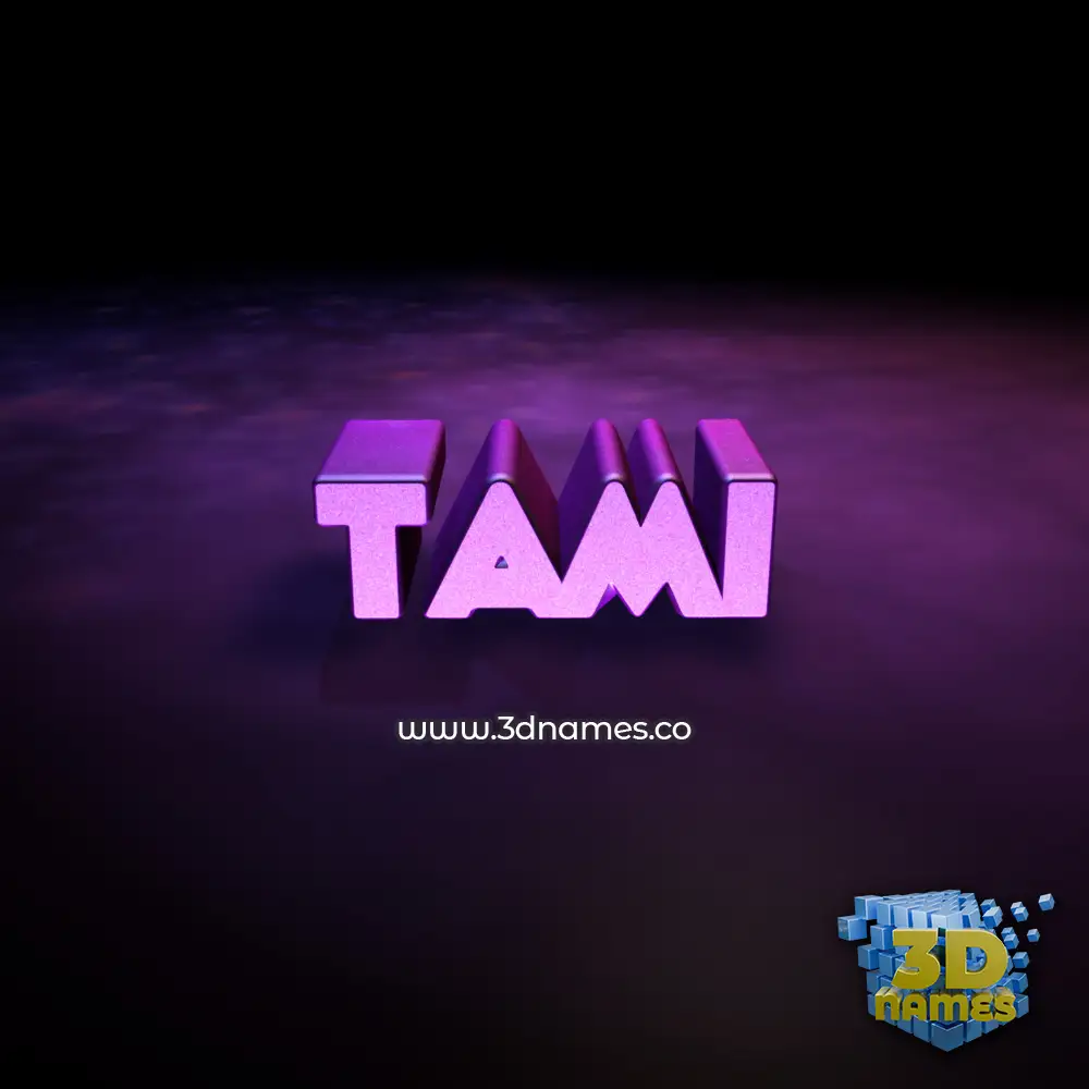 tami in Big Purple style - 3D name wallpaper