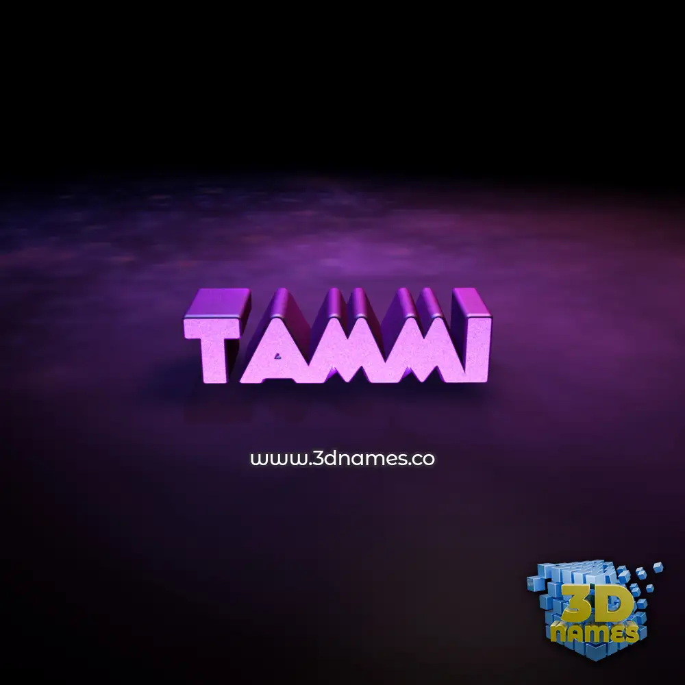 tammi in Big Purple style - 3D name wallpaper