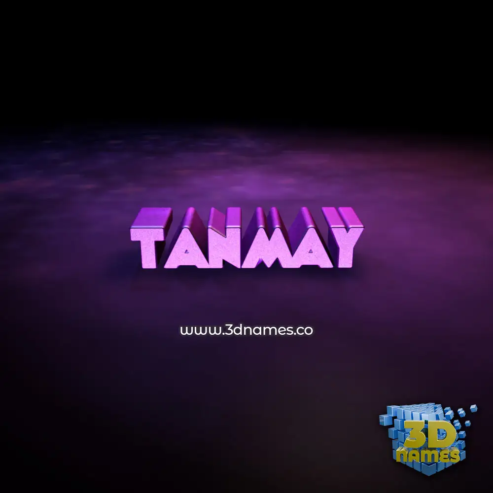 tanmay in Big Purple style - 3D name wallpaper