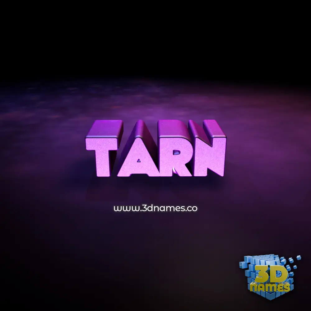 tarn in Big Purple style - 3D name wallpaper