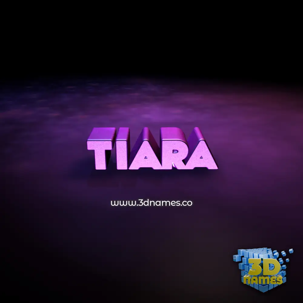 tiara in Big Purple style - 3D name wallpaper