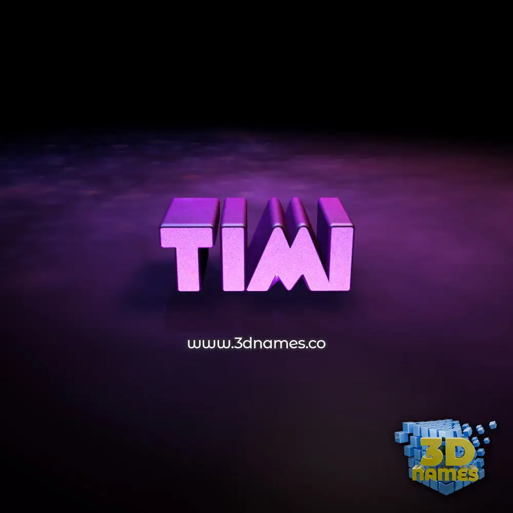 timi in Big Purple style - 3D name wallpaper