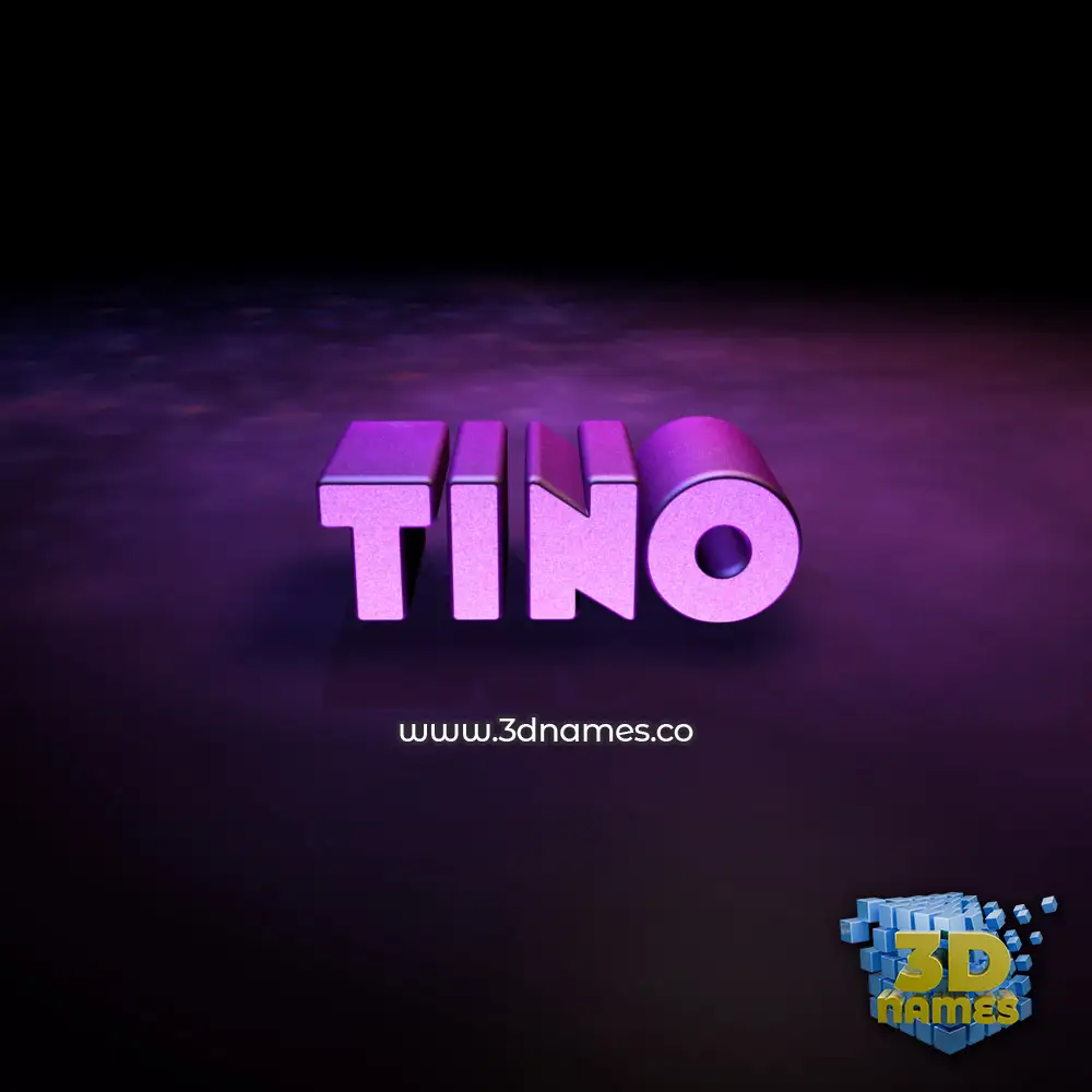 tino in Big Purple style - 3D name wallpaper