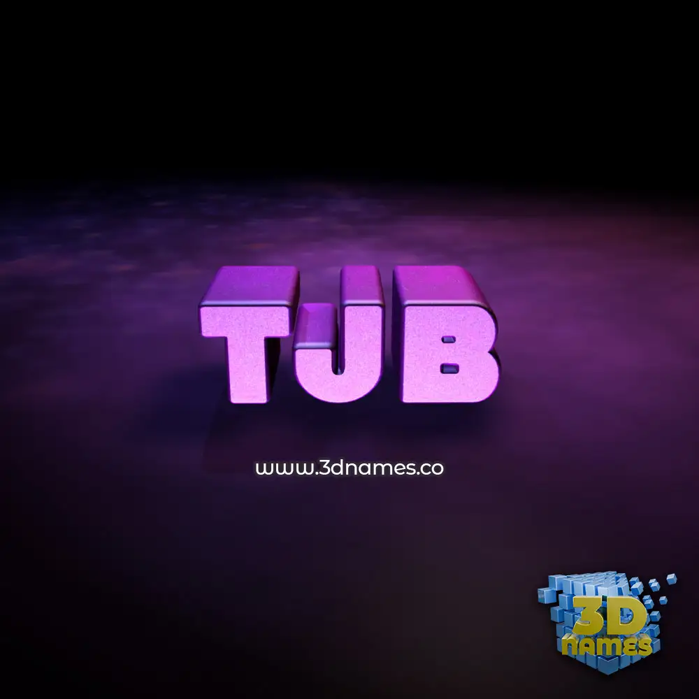tjb in Big Purple style - 3D name wallpaper