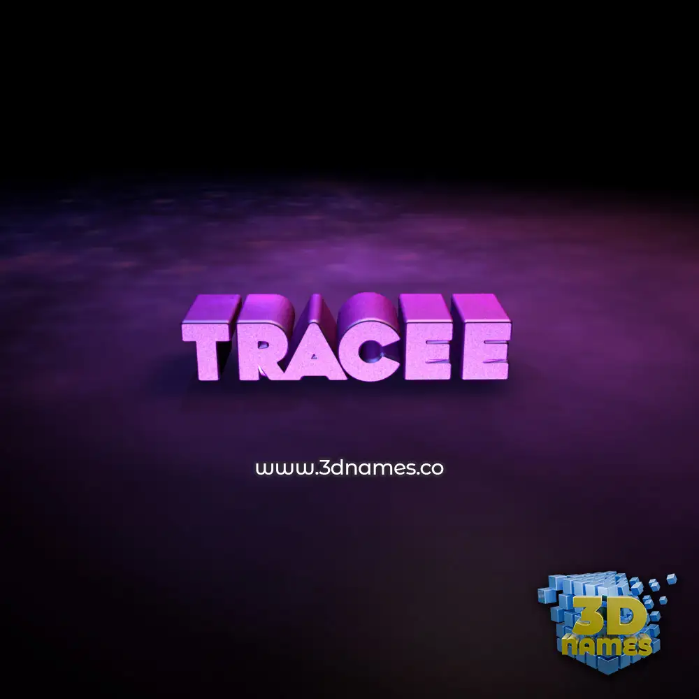 tracee in Big Purple style - 3D name wallpaper