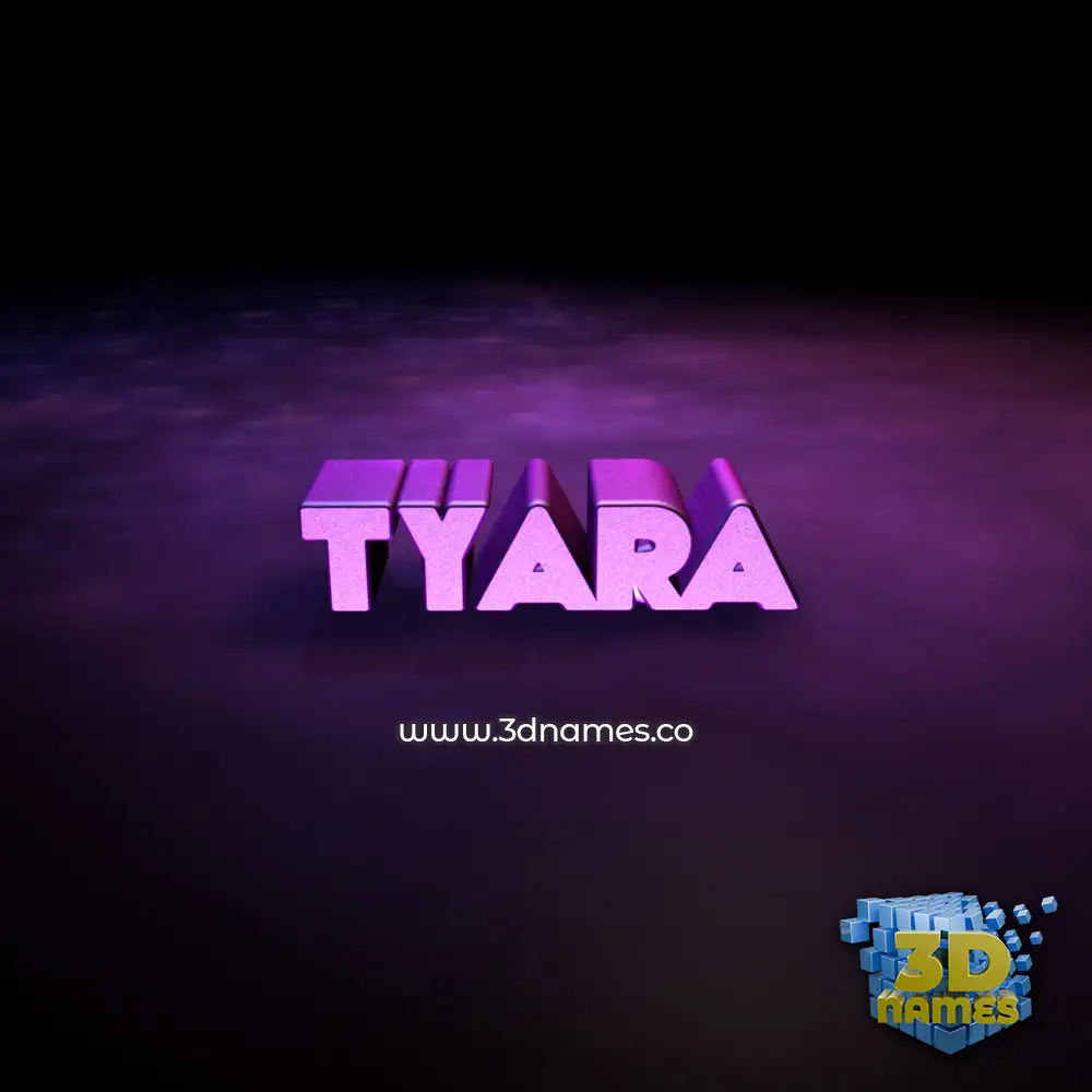 tyara in Big Purple style - 3D name wallpaper