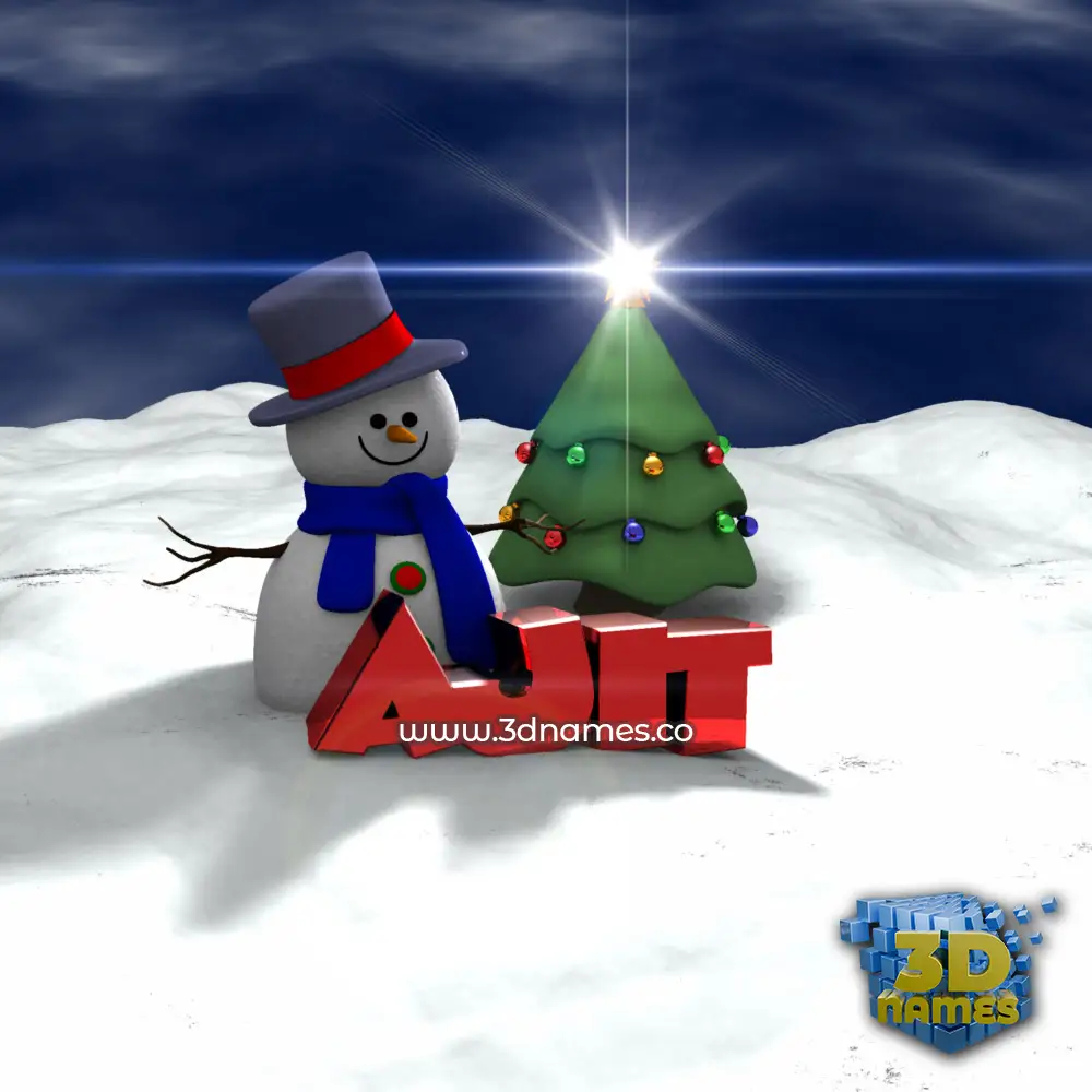 ajit in Happy Xmas style - 3D name wallpaper