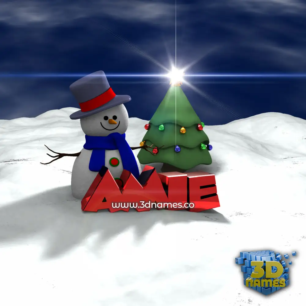 amie in Happy Xmas style - 3D name wallpaper