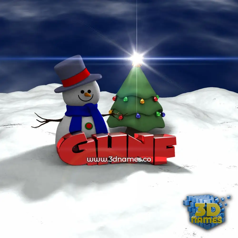 ghnf in Happy Xmas style - 3D name wallpaper