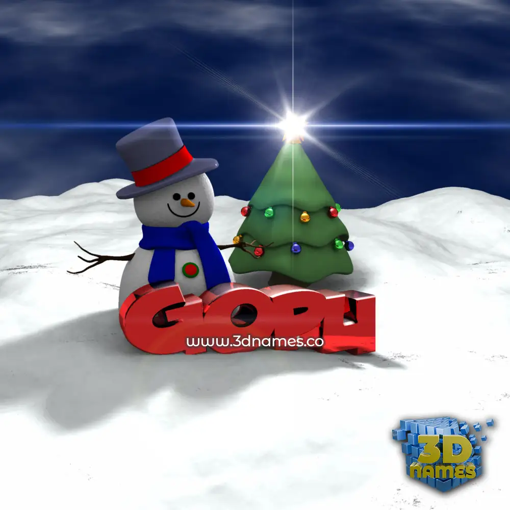 gopu in Happy Xmas style - 3D name wallpaper