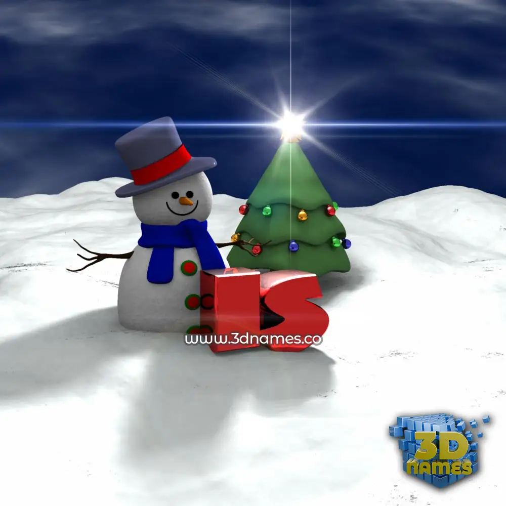 is in Happy Xmas style - 3D name wallpaper