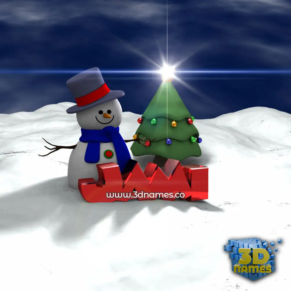 jami in Happy Xmas style - 3D name wallpaper
