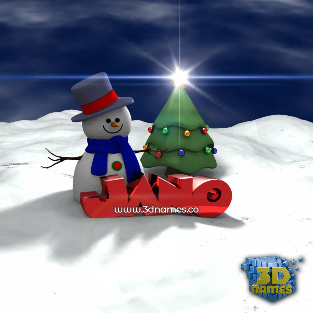 jano in Happy Xmas style - 3D name wallpaper