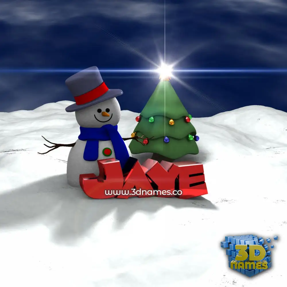 jaye in Happy Xmas style - 3D name wallpaper