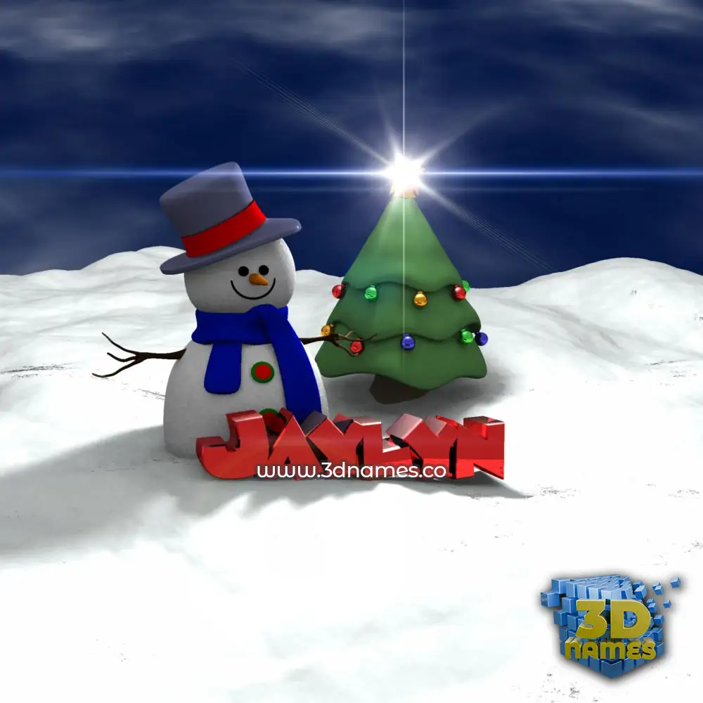 jaylyn in Happy Xmas style - 3D name wallpaper