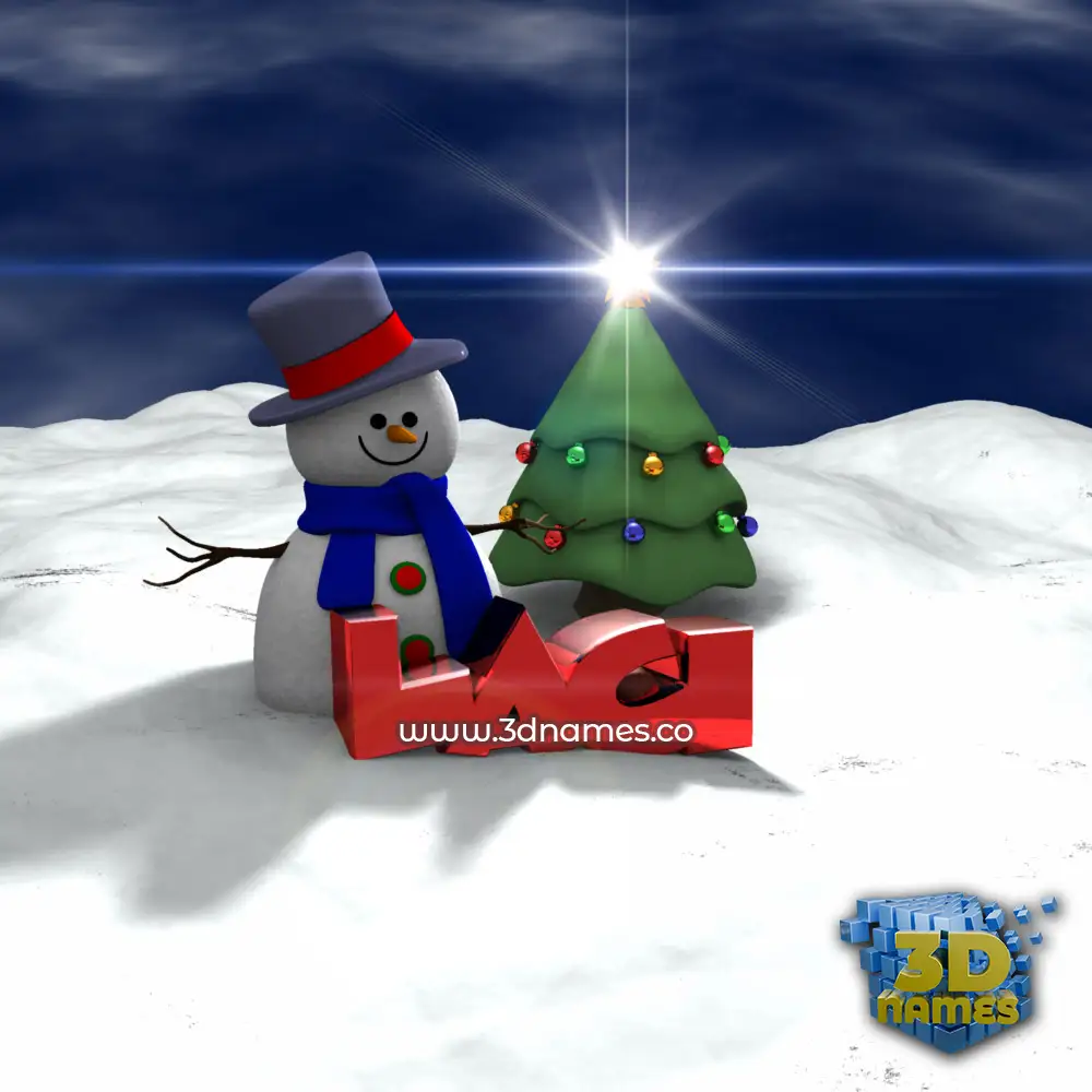 laci in Happy Xmas style - 3D name wallpaper