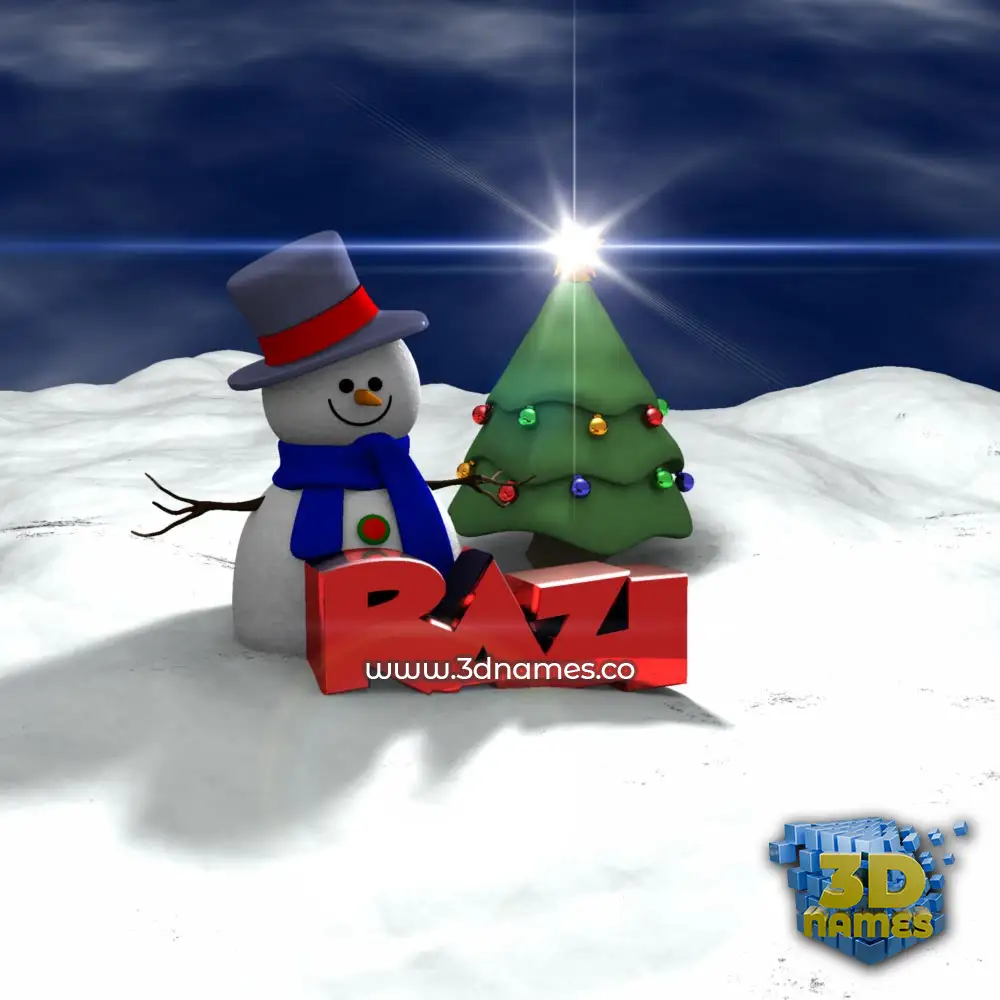 razi in Happy Xmas style - 3D name wallpaper