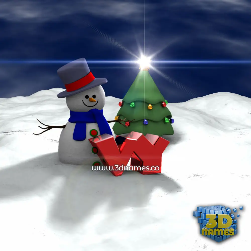 vy in Happy Xmas style - 3D name wallpaper