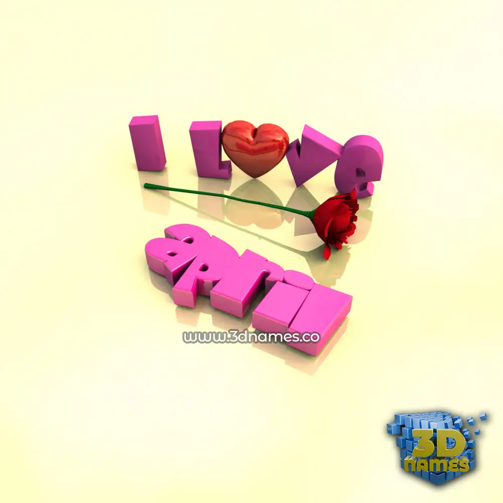 april in I Love ??? style - 3D name wallpaper