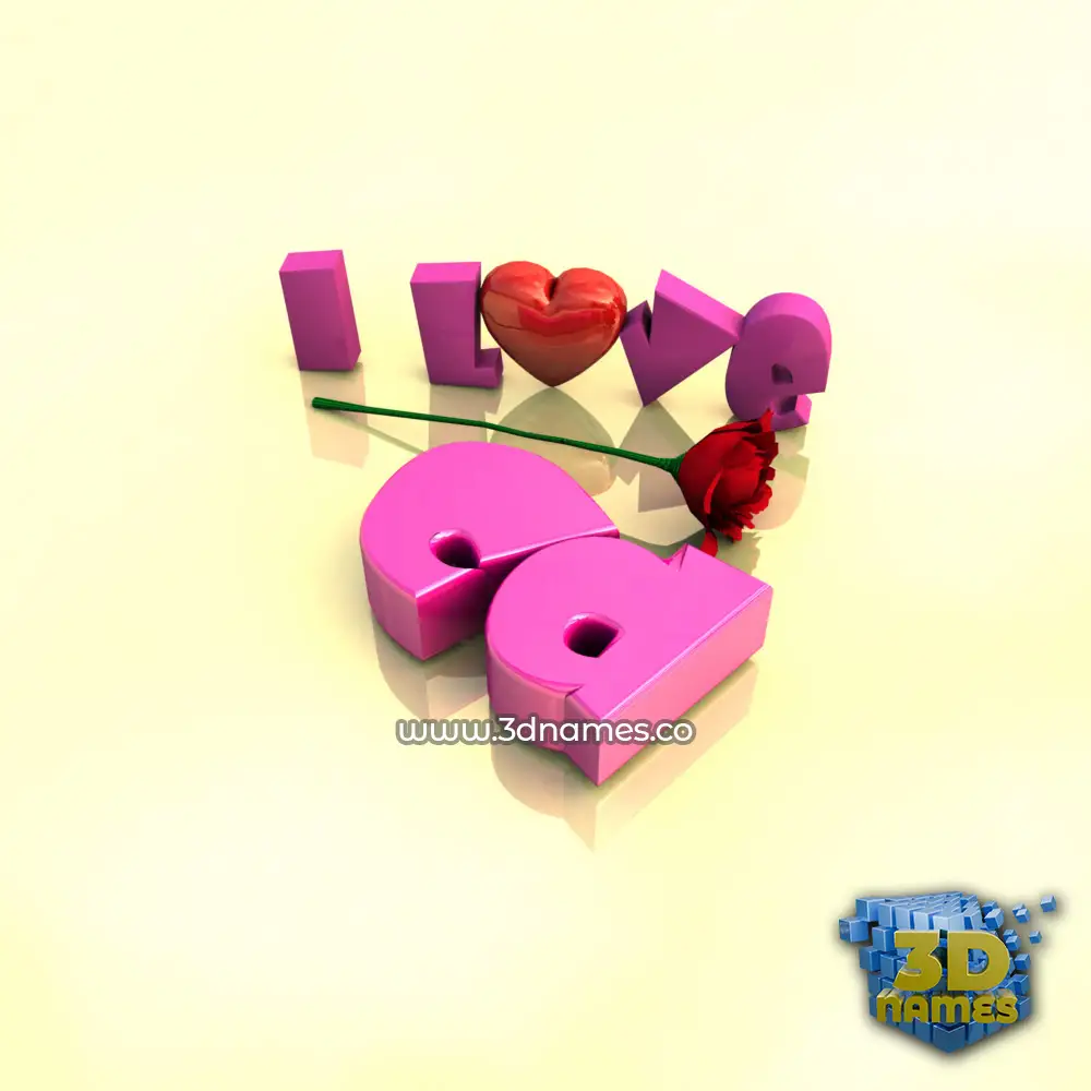 cd in I Love ??? style - 3D name wallpaper