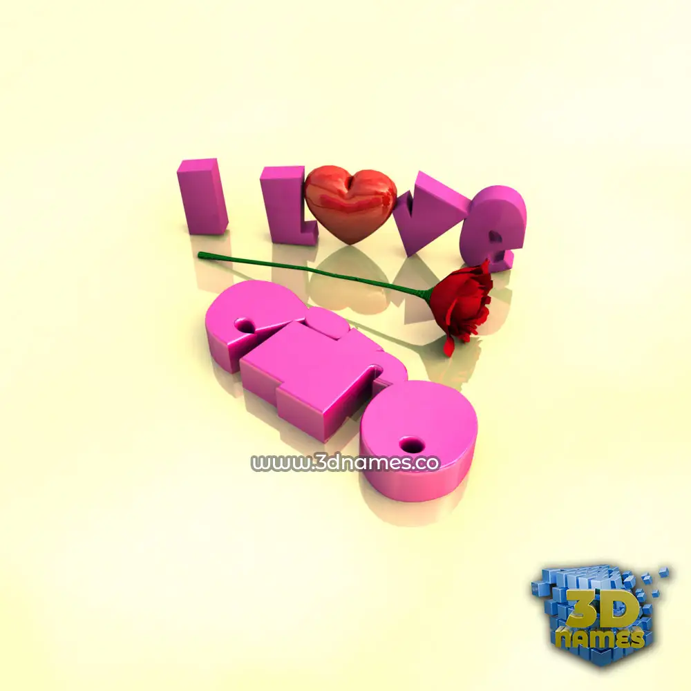 ciro in I Love ??? style - 3D name wallpaper
