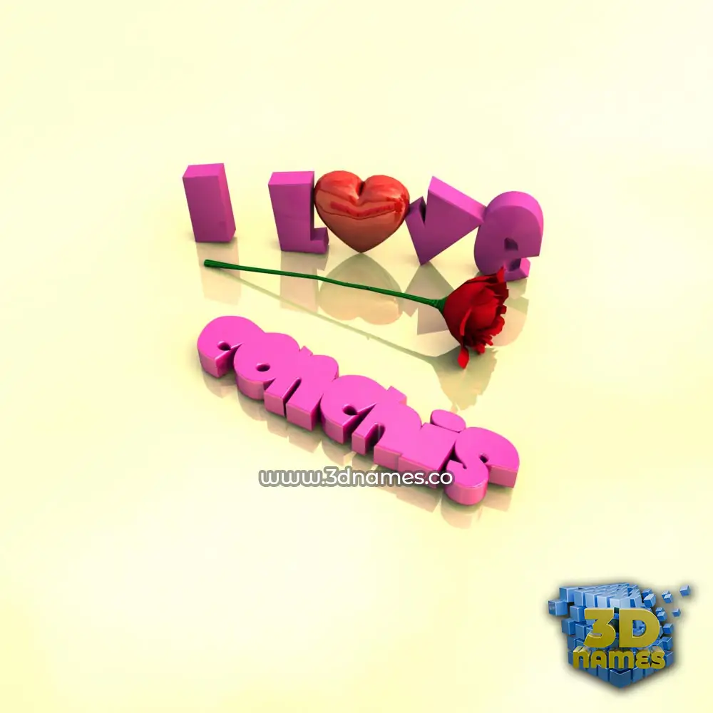 conchis in I Love ??? style - 3D name wallpaper