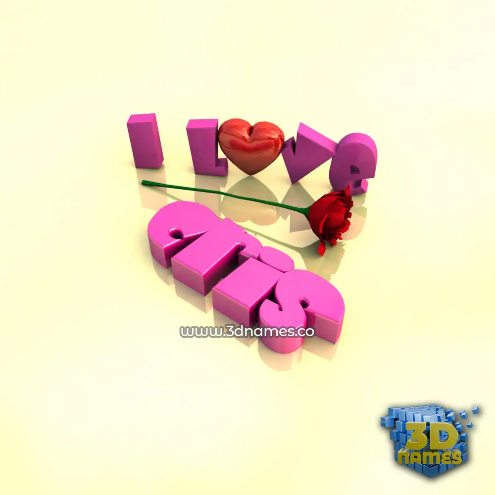 cris in I Love ??? style - 3D name wallpaper