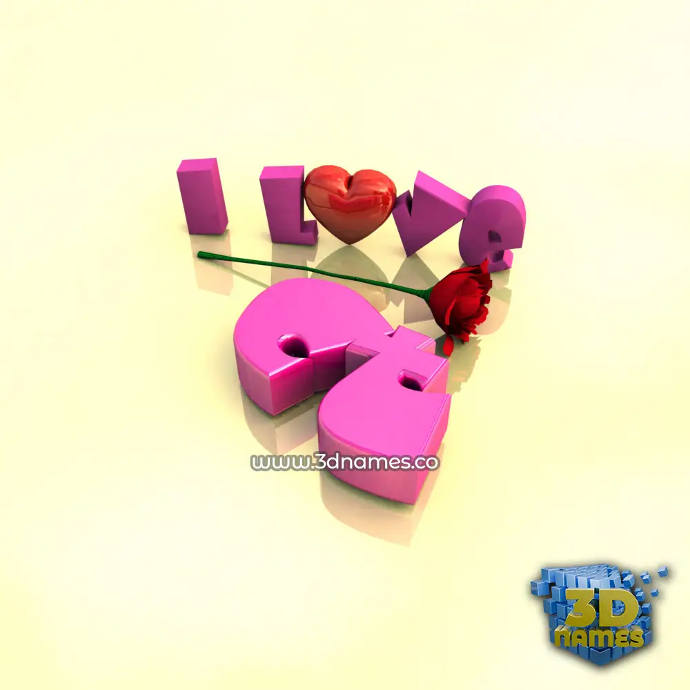 ct in I Love ??? style - 3D name wallpaper