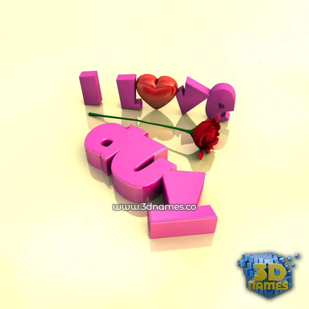 duy in I Love ??? style - 3D name wallpaper