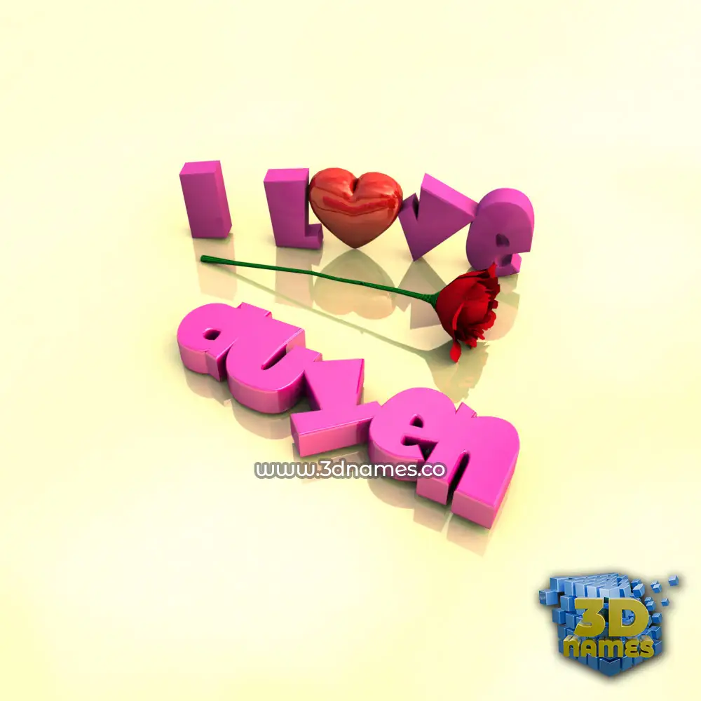 duyen in I Love ??? style - 3D name wallpaper