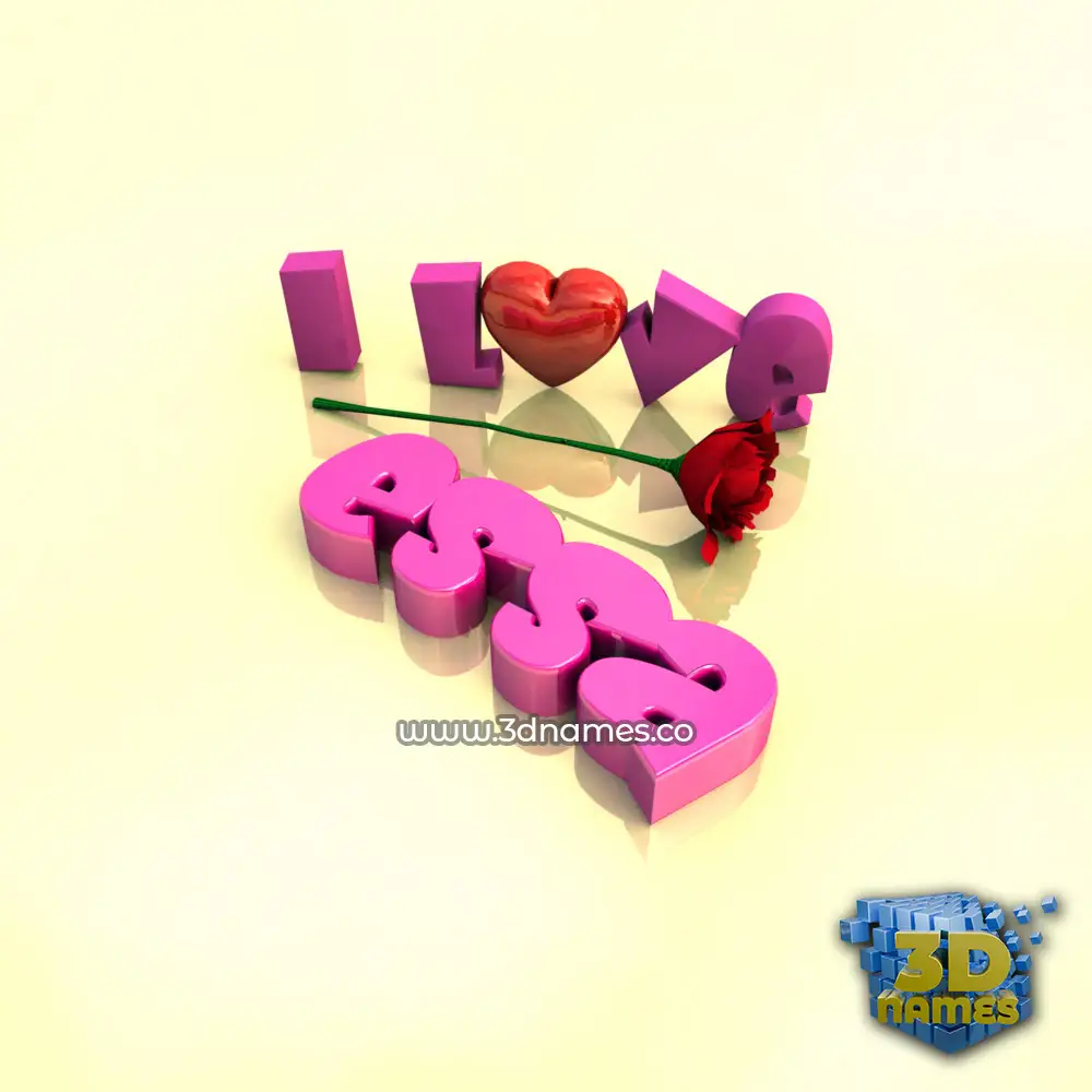 essa in I Love ??? style - 3D name wallpaper