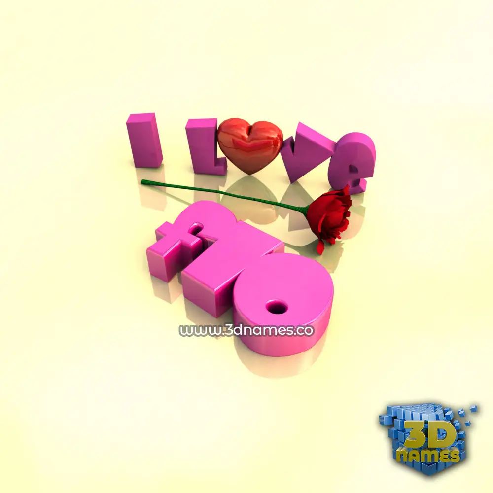 flo in I Love ??? style - 3D name wallpaper