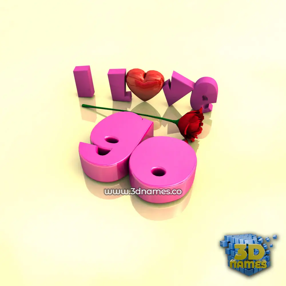 go in I Love ??? style - 3D name wallpaper