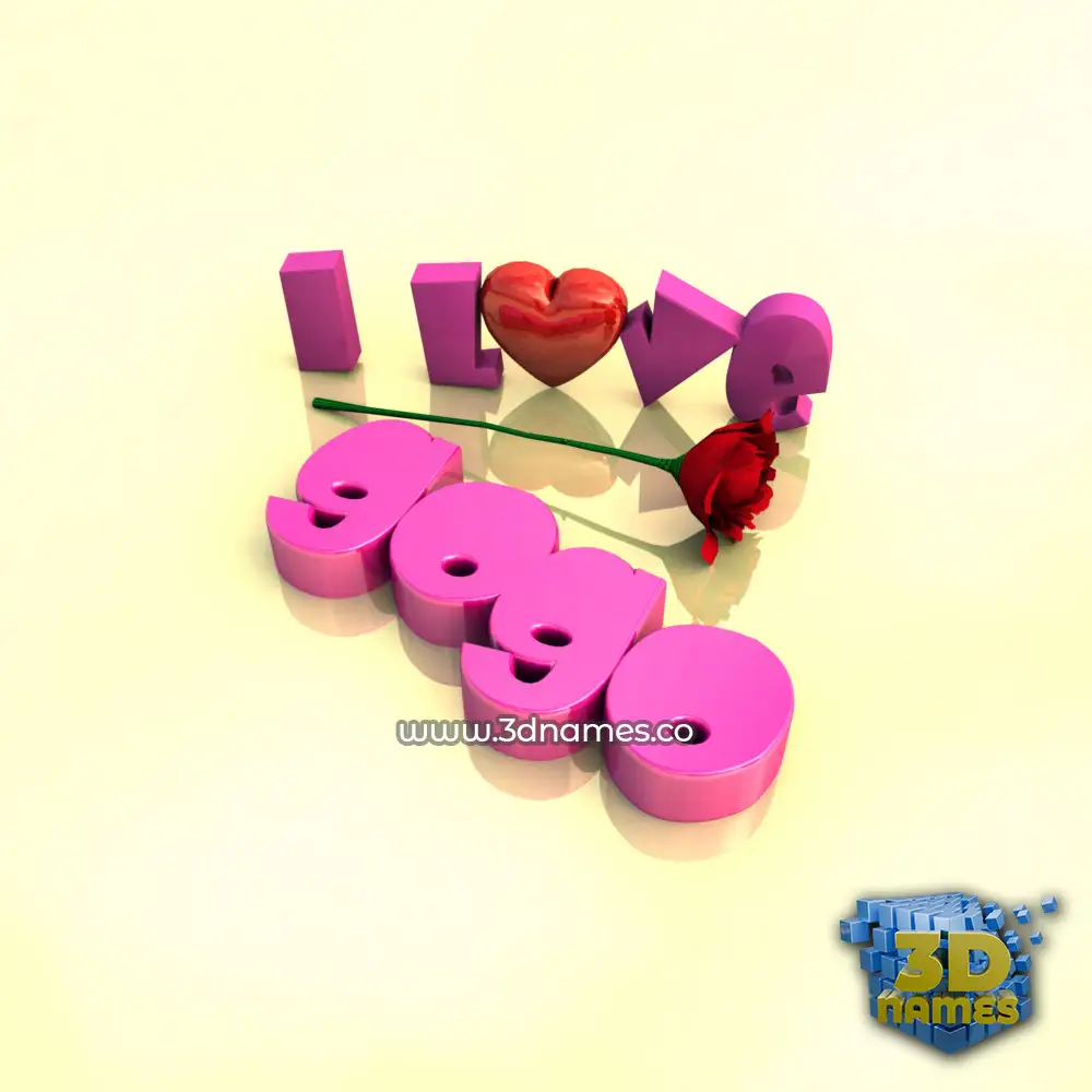 gogo in I Love ??? style - 3D name wallpaper