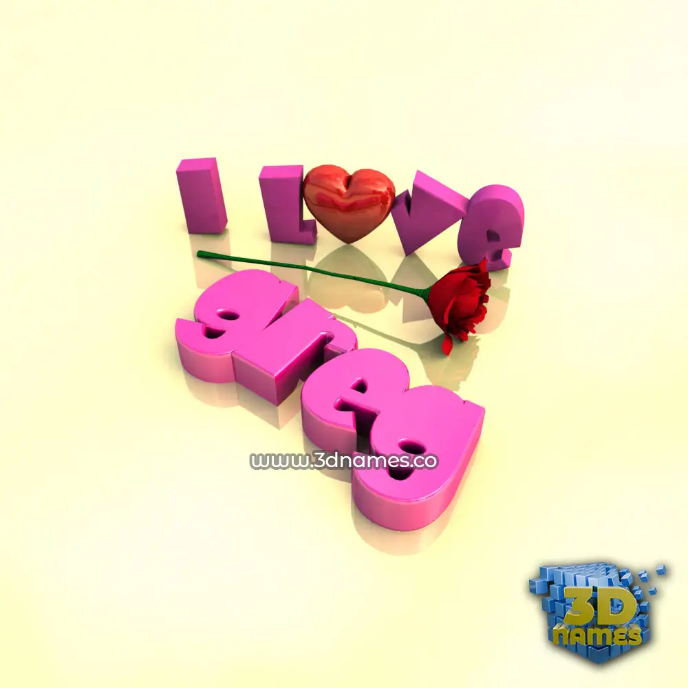 greg in I Love ??? style - 3D name wallpaper