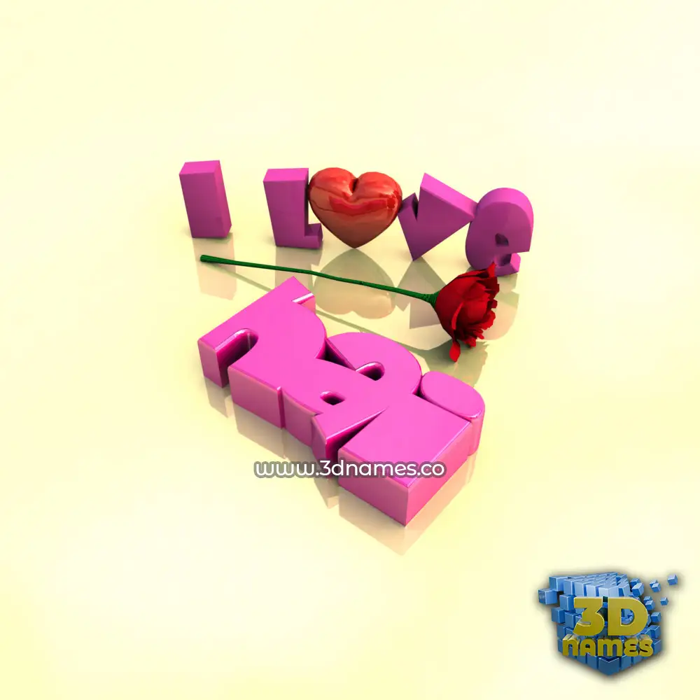 hai in I Love ??? style - 3D name wallpaper