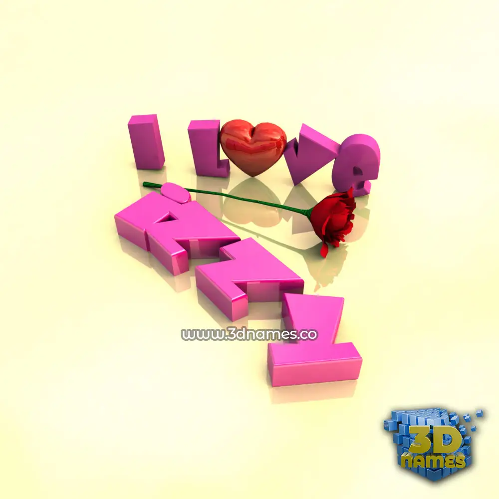 izzy in I Love ??? style - 3D name wallpaper