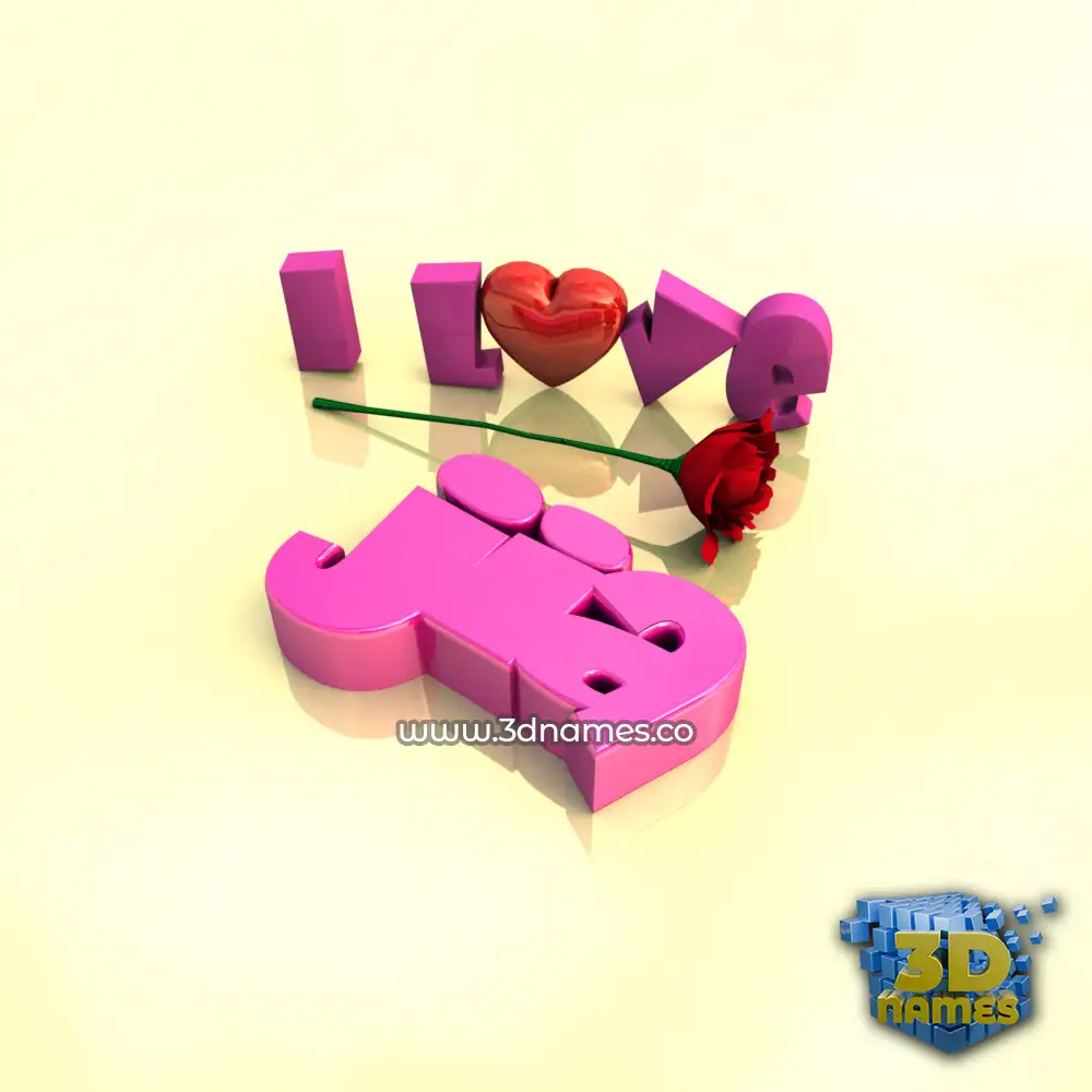 jia in I Love ??? style - 3D name wallpaper