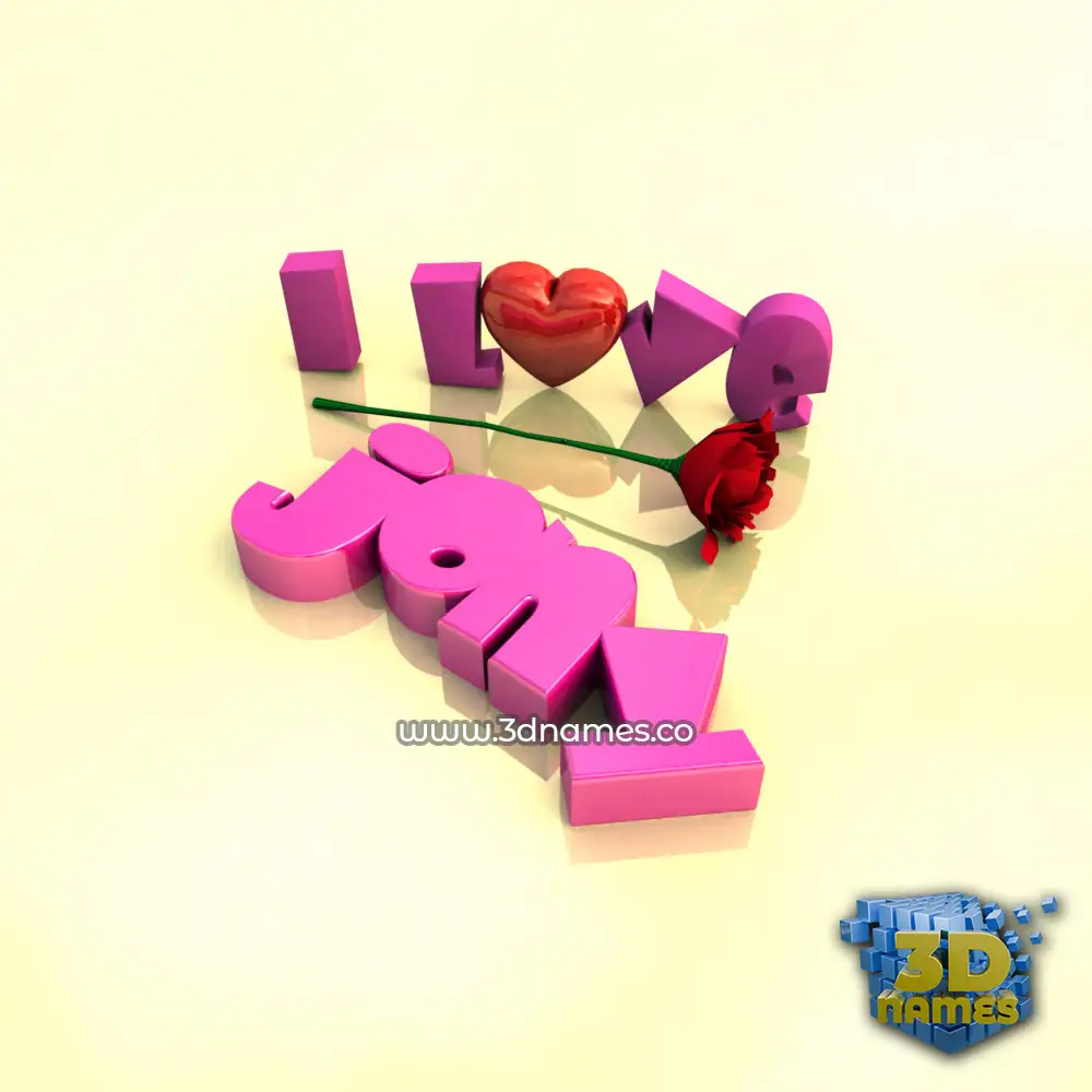 jony in I Love ??? style - 3D name wallpaper