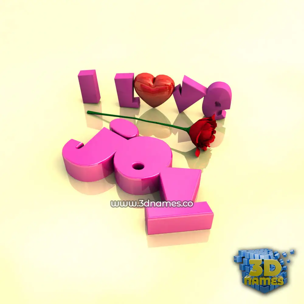 joy in I Love ??? style - 3D name wallpaper